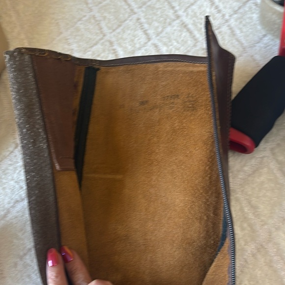 Vintage Authentic 70’s Women’s Brown Leather Knee High 3 Inch Heel Boots. 5 1/2 - Picture 14 of 16